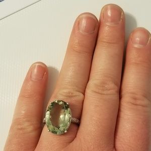 Green Amethyst Ring